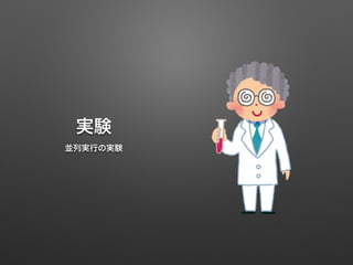 実験
並列実行の実験
 