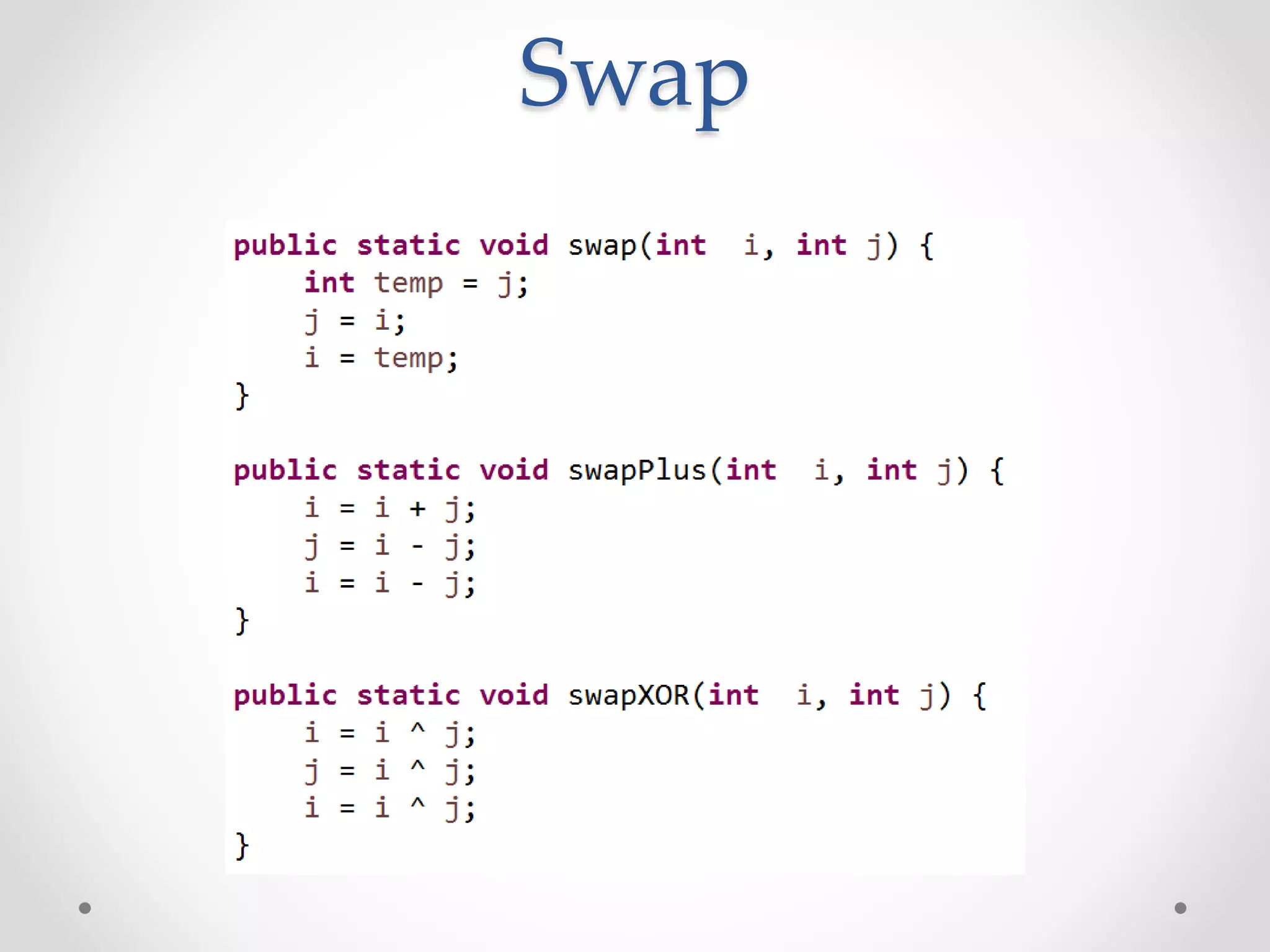 Swap
 