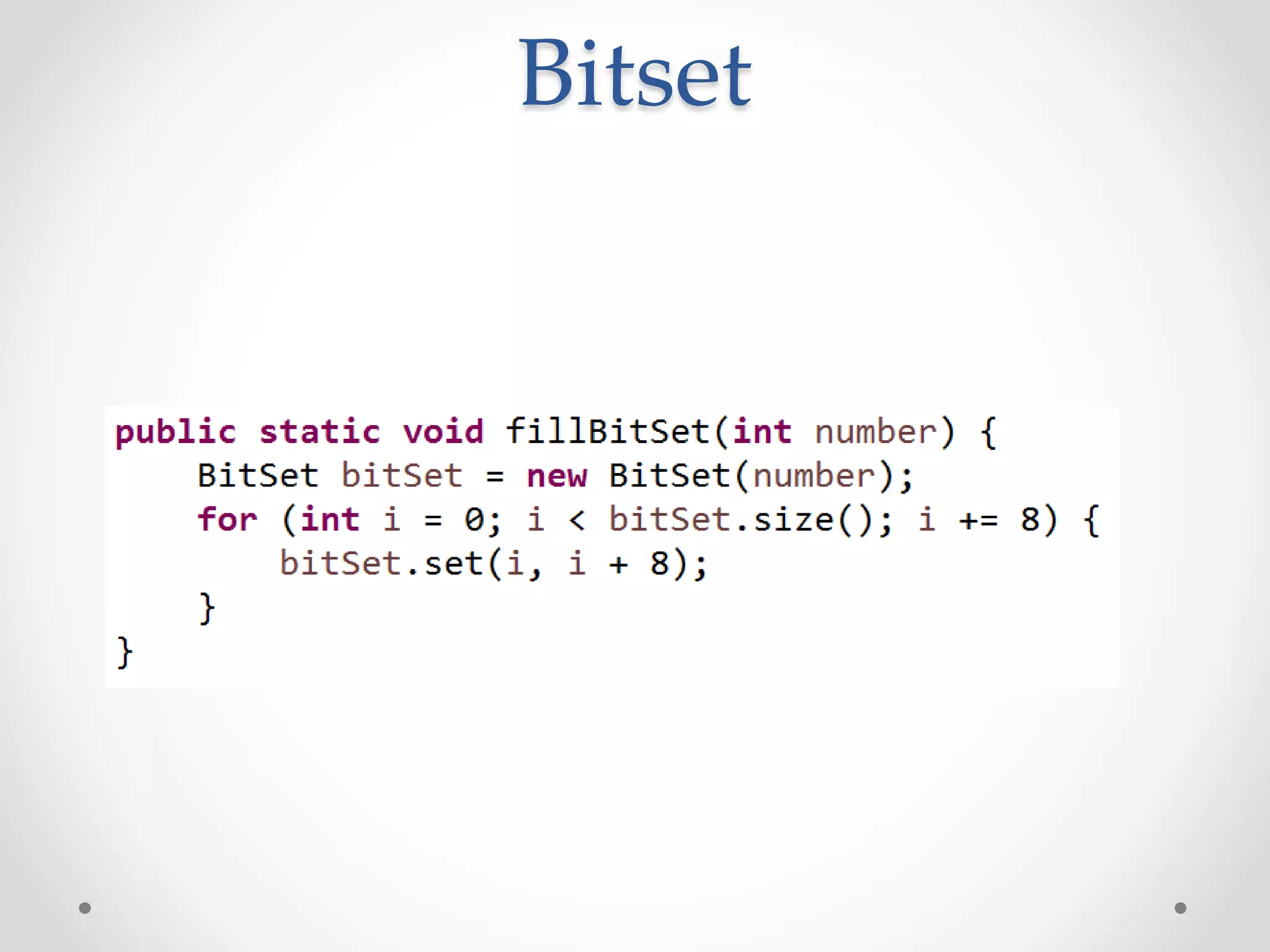 Bitset
 