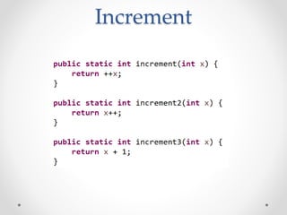 Increment
 