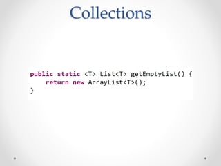 Collections
 