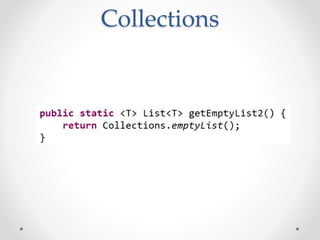 Collections
 