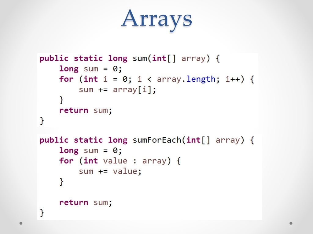 Effectiveness and code optimization in Java