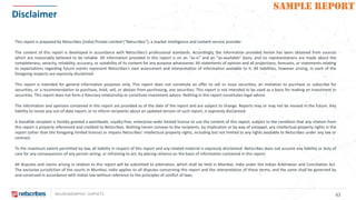 NEUROMORPHIC CHIPSETS 43
SAMPLE REPORT
Disclaimer
This report is prepared by Netscribes (India) Private Limited (“Netscribes”), a market intelligence and content service provider
The content of this report is developed in accordance with Netscribes’s professional standards. Accordingly, the information provided herein has been obtained from sources
which are reasonably believed to be reliable. All information provided in this report is on an “as-is" and an "as-available” basis, and no representations are made about the
completeness, veracity, reliability, accuracy, or suitability of its content for any purpose whatsoever. All statements of opinion and all projections, forecasts, or statements relating
to expectations regarding future events represent Netscribes’s own assessment and interpretation of information available to it. All liabilities, however arising, in each of the
foregoing respects are expressly disclaimed.
This report is intended for general information purposes only. This report does not constitute an offer to sell or issue securities, an invitation to purchase or subscribe for
securities, or a recommendation to purchase, hold, sell, or abstain from purchasing, any securities. This report is not intended to be used as a basis for making an investment in
securities. This report does not form a fiduciary relationship or constitute investment advice. Nothing in this report constitutes legal advice.
The information and opinions contained in this report are provided as of the date of the report and are subject to change. Reports may or may not be revised in the future. Any
liability to revise any out-of-date report, or to inform recipients about an updated version of such report, is expressly disclaimed.
A bonafide recipient is hereby granted a worldwide, royalty-free, enterprise-wide limited license to use the content of this report, subject to the condition that any citation from
this report is properly referenced and credited to Netscribes. Nothing herein conveys to the recipients, by implication or by way of estoppel, any intellectual property rights in the
report (other than the foregoing limited license) or impairs Netscribes’ intellectual property rights, including but not limited to any rights available to Netscribes under any law or
contract.
To the maximum extent permitted by law, all liability in respect of this report and any related material is expressly disclaimed. Netscribes does not assume any liability or duty of
care for any consequences of any person acting, or refraining to act, by placing reliance on the basis of information contained in this report.
All disputes and claims arising in relation to this report will be submitted to arbitration, which shall be held in Mumbai, India under the Indian Arbitration and Conciliation Act.
The exclusive jurisdiction of the courts in Mumbai, India applies to all disputes concerning this report and the interpretation of these terms, and the same shall be governed by
and construed in accordance with Indian law without reference to the principles of conflict of laws.
 