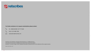NEUROMORPHIC CHIPSETS 45
45
For further assistance or to request customizations please contact:
Proprietary and Confidential, Copyright © 2019, Netscribes, Inc. All Rights Reserved
The content of this document is confidential and meant for the review of the recipient.
Disclaimer: The names or logos of other companies and products mentioned herein are the trademarks of their respective owners
www.netscribes.com
US : 1 888 448 4309/ 1 877 777 6569
India: +91 22 4098 7600
subscriptions@netscribes.com
 