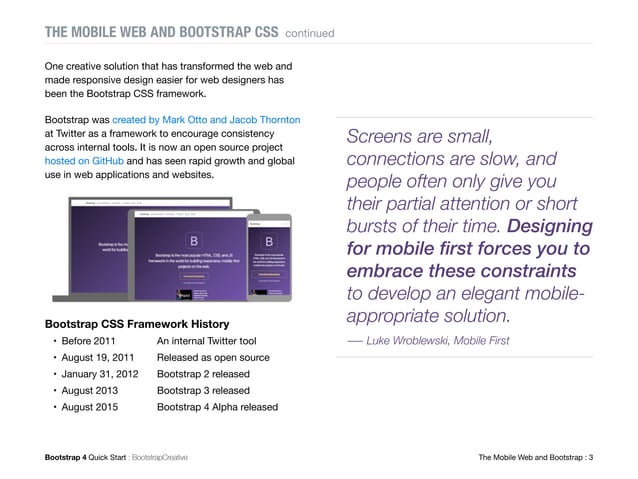 Bootstrap 4 Tutorial PDF for Beginners - Learn Step by Step | PPT