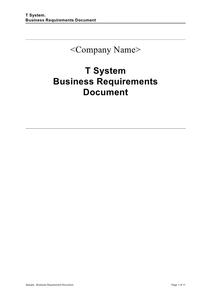 How to write requirements documents