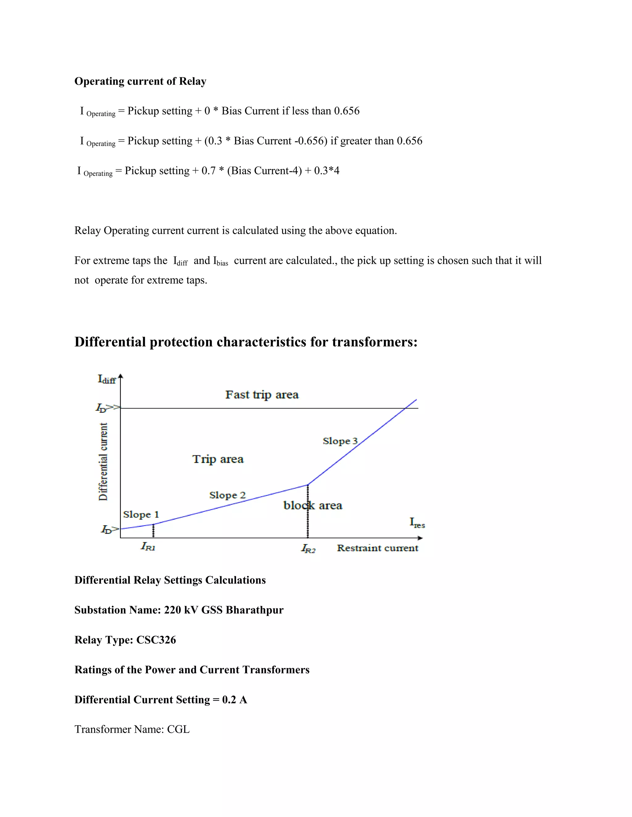 Sample calculation-for-differential-relays | PDF