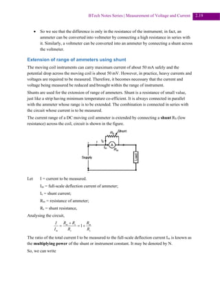 Full Chapter: Measurement of Voltage and Current | PDF