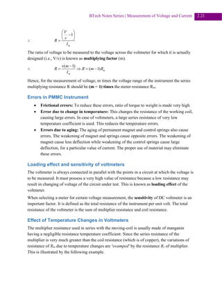 Full Chapter: Measurement of Voltage and Current | PDF