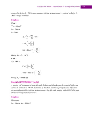 Full Chapter: Measurement of Voltage and Current | PDF
