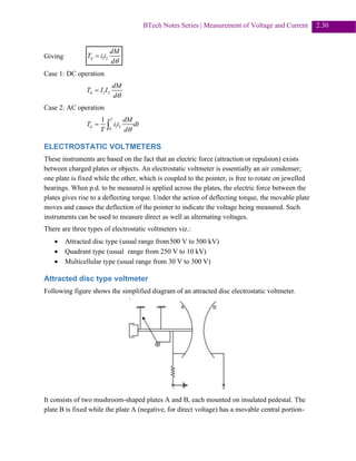 Full Chapter: Measurement of Voltage and Current | PDF