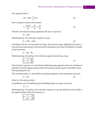 Full Chapter: Measurement of Voltage and Current | PDF