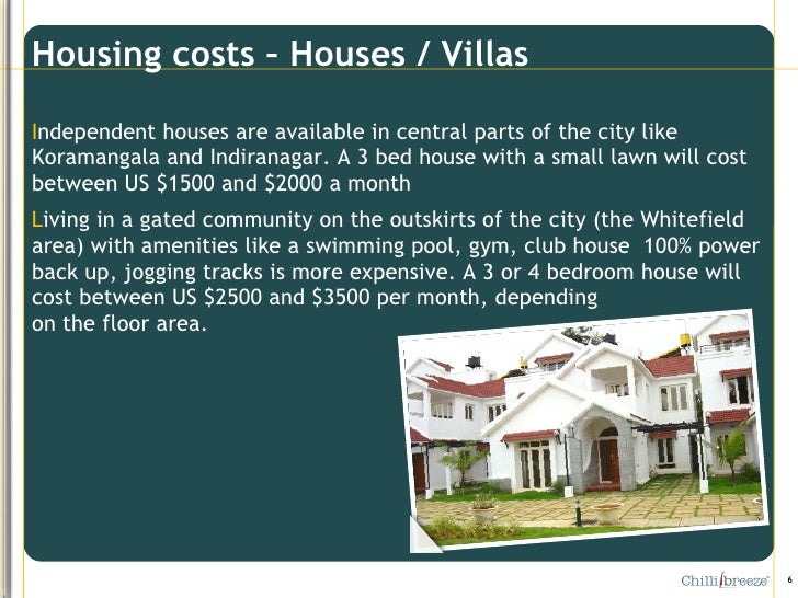 Cost of Living in Bangalore
