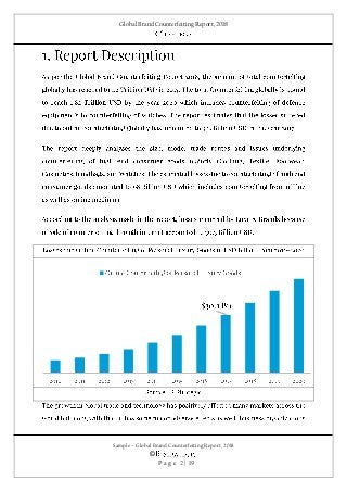 Global Brand Counterfeiting Report, 2018
Sample – Global Brand Counterfeiting Report, 2018
©
P a g e 2 | 19
 