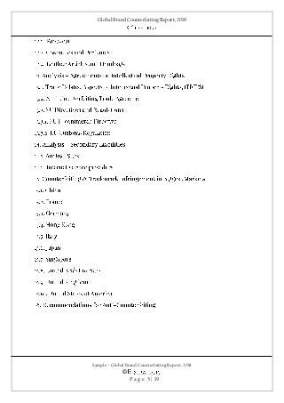 Global Brand Counterfeiting Report, 2018
Sample – Global Brand Counterfeiting Report, 2018
©
P a g e 5 | 19
 