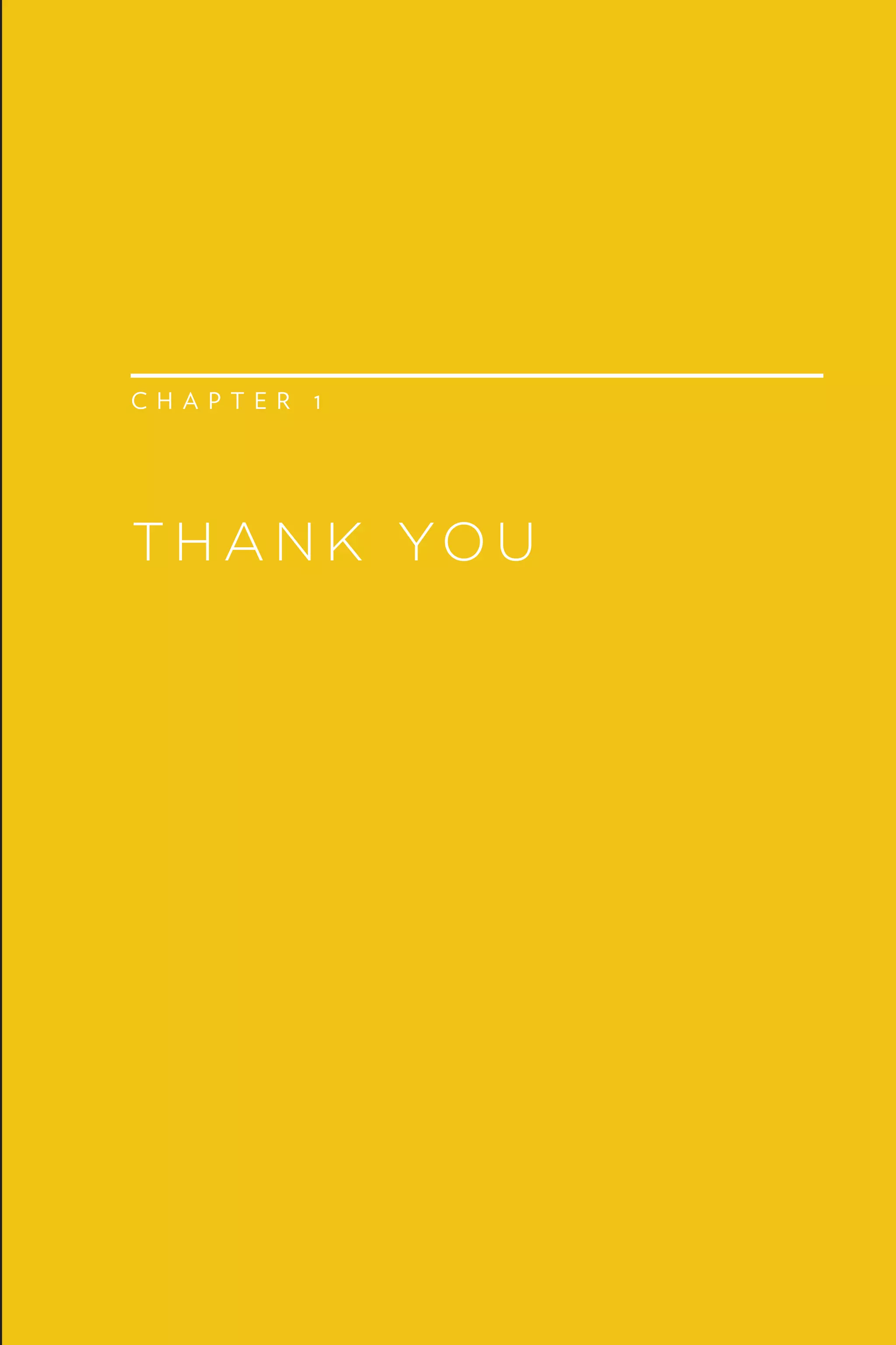 10 GETTING TO THANK YOU
 