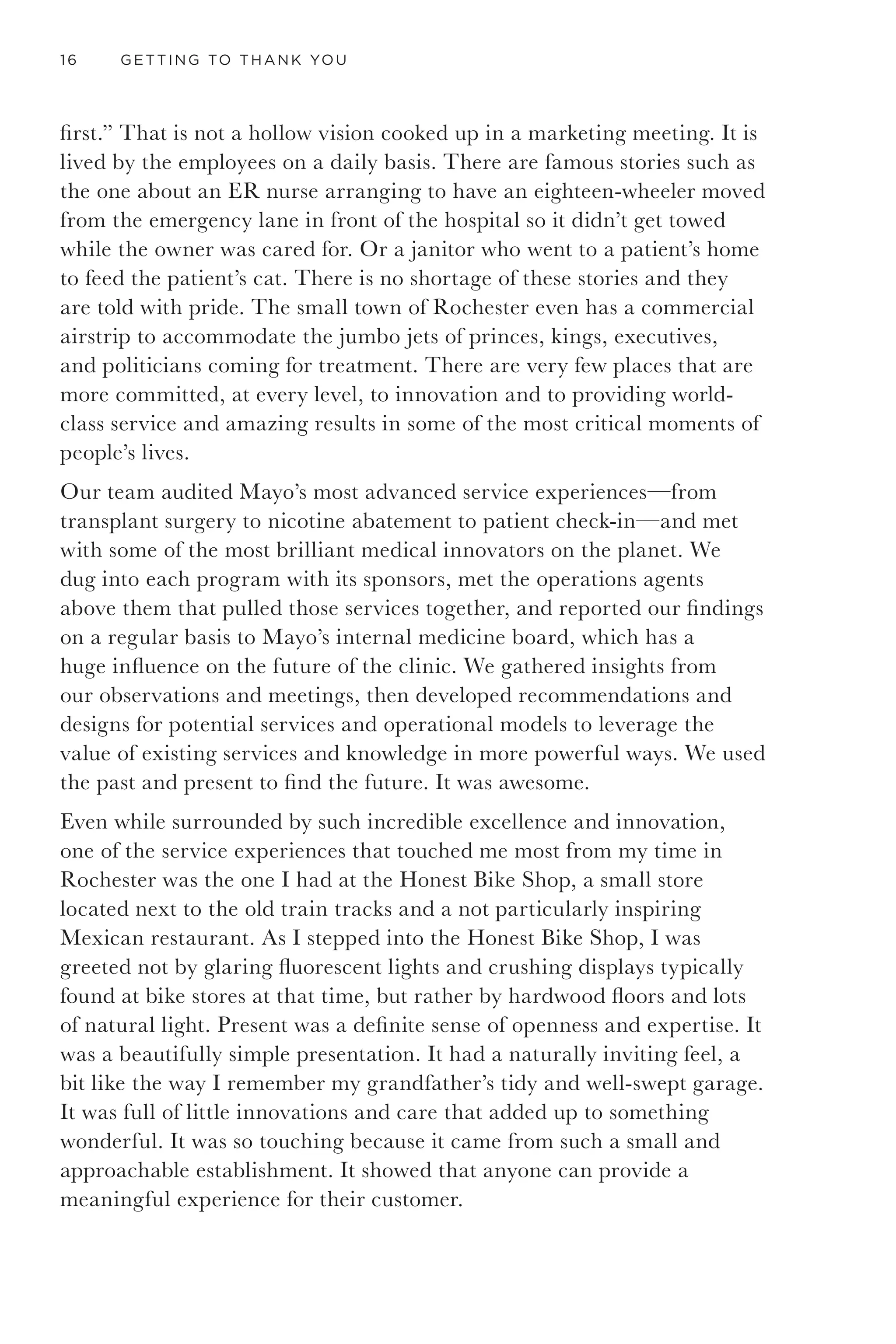 THANK YOU 13
C H A P T E R 1
TH A N K YO U
 