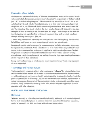 Human Values and Professional Ethics (Value Education) | PDF