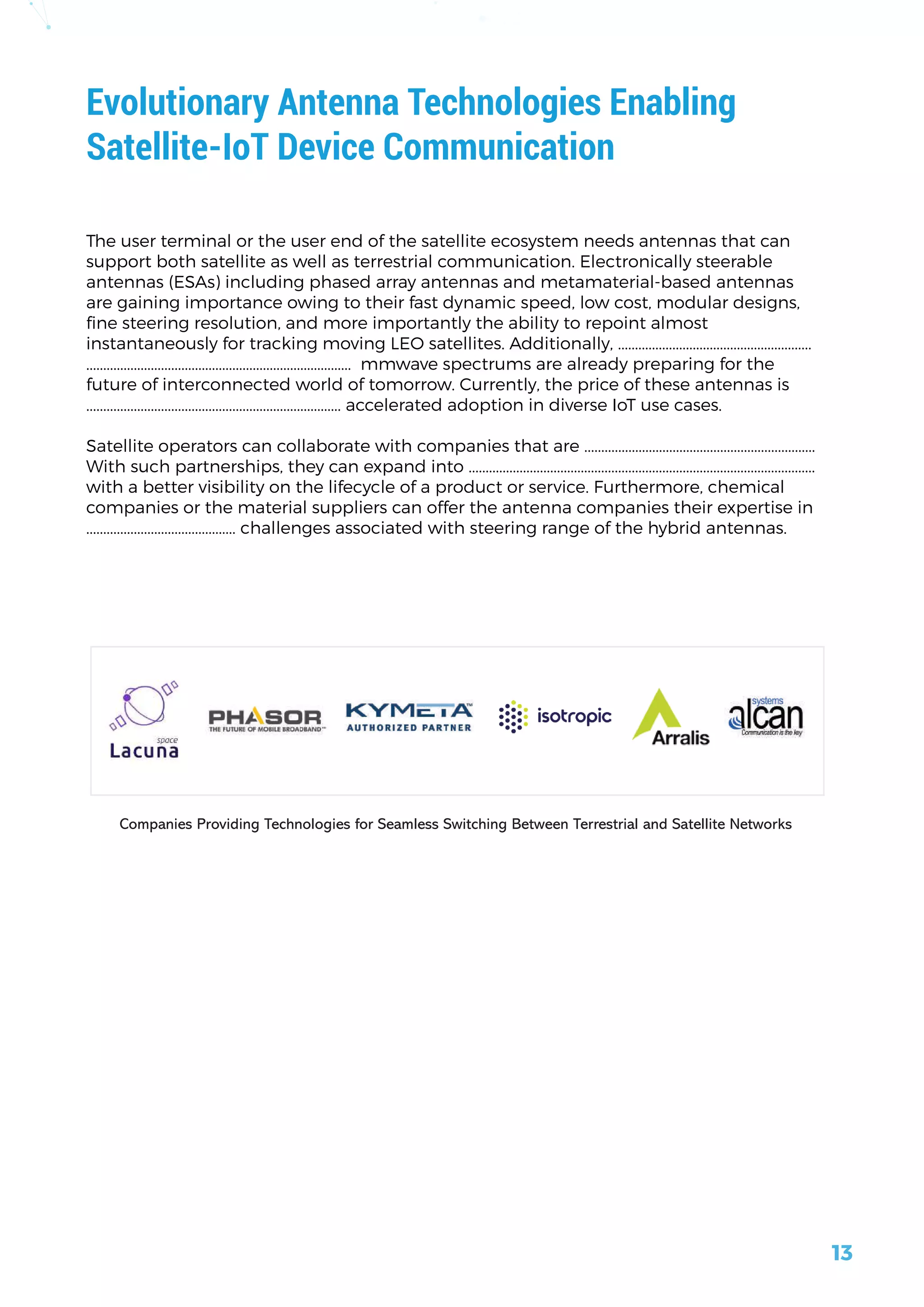 Satellite Communication for IoT Networks – Emerging Trends | PDF