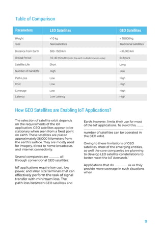 Satellite Communication for IoT Networks – Emerging Trends | PDF