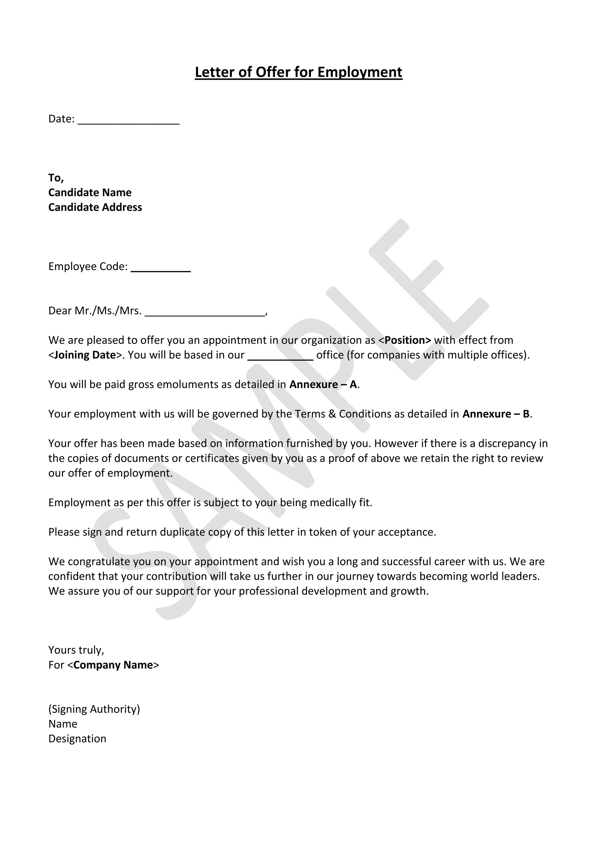 HRGuide-Sample-job-offer-letter | PDF