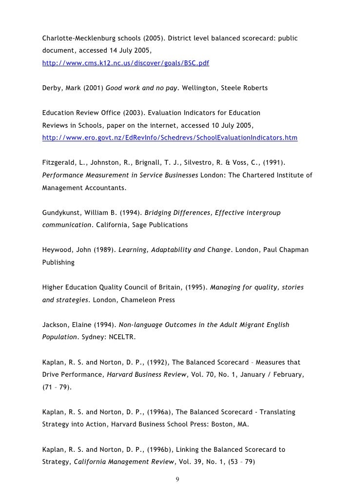 Literature review examples in education