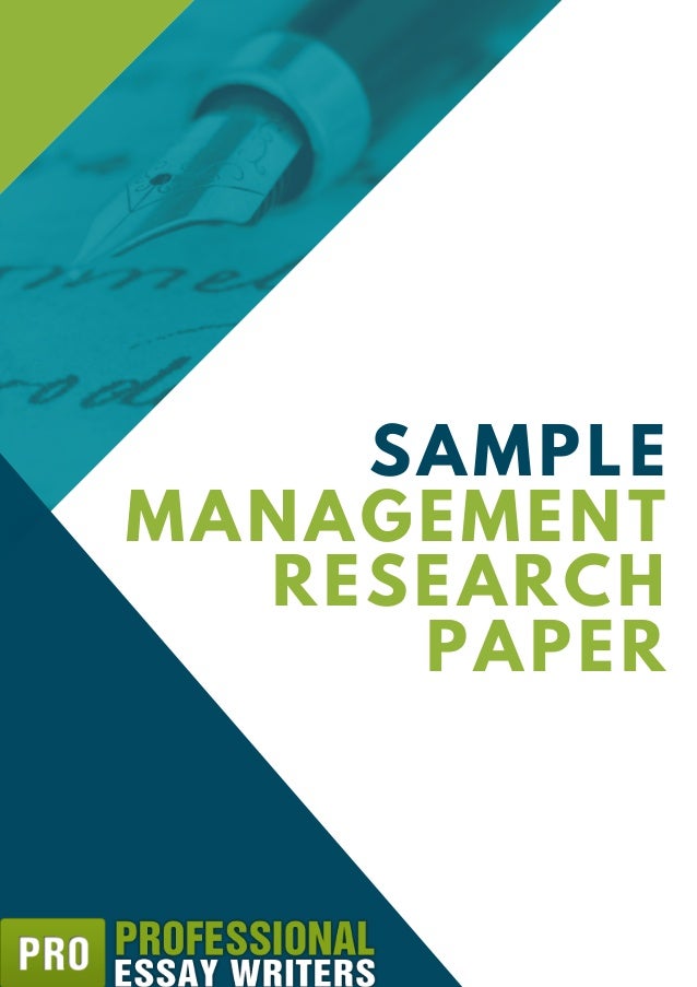 Term paper in management