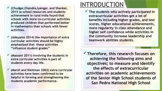 Impact of Co-Curricular and Extra-Curricular Activities on Senior High ...