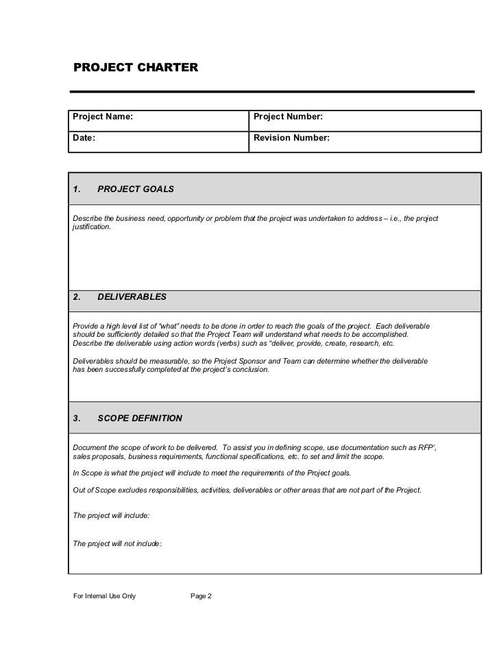 Sample project-charter-template