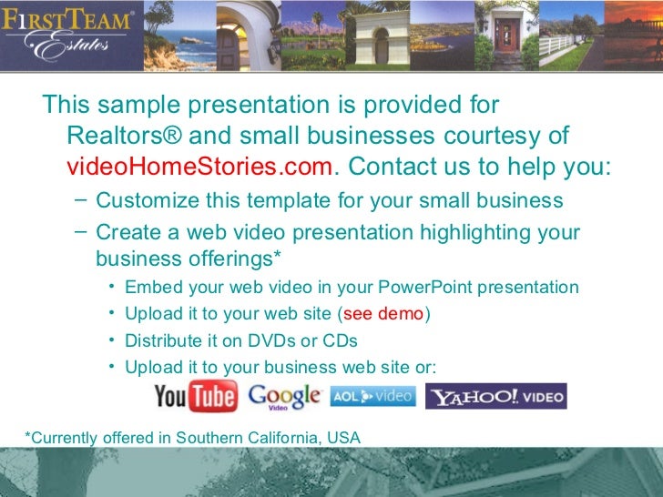Sample Real Estate Agent Listing Presentation