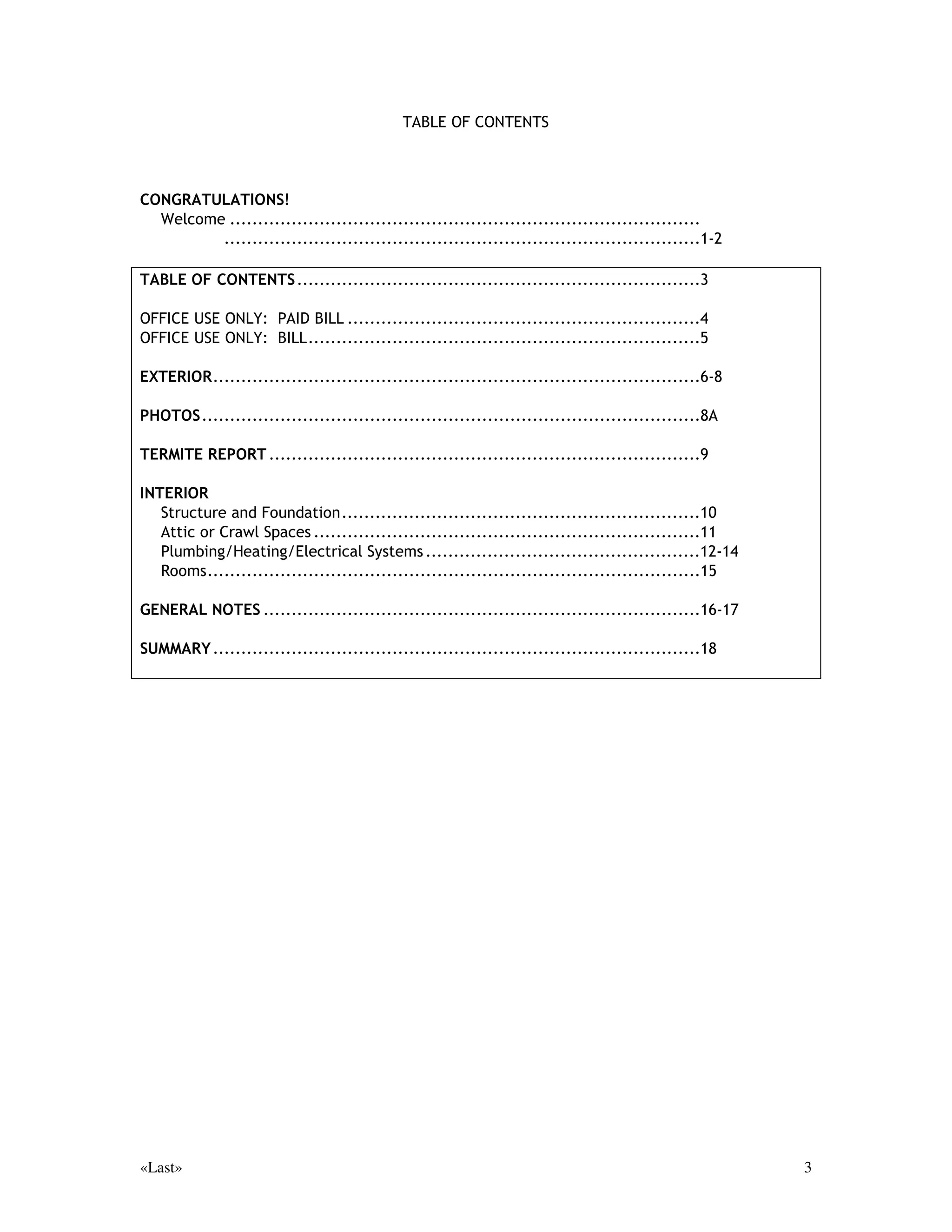 LWV VVWHPV RU WKHLU
FRPSRQHQW SDUWV 7KLV UHSRUW GRHV QRW FRQVWLWXWH DQ H[SUHVVHG RU LPSOLHG
ZDUUDQW RI PHUFKDQWDELOLW RU ILWQHVV IRU XVH UHJDUGLQJ WKH FRQGLWLRQ RI WKH
SURSHUW DQG LW VKRXOG QRW EH UHOLHG XSRQ DV VXFK $Q RSLQLRQV UHJDUGLQJ
DGHTXDF FDSDFLW RU H[SHFWHG OLIH RI FRPSRQHQWV DUH JHQHUDO HVWLPDWHV EDVHG RQ
LQIRUPDWLRQ DERXW VLPLODU FRPSRQHQWV DQG RFFDVLRQDO ZLGH YDULDWLRQV DUH WR EH
H[SHFWHG EHWZHHQ VXFK HVWLPDWHV DQG DFWXDO H[SHULHQFH

:H FHUWLI WKDW RXU LQVSHFWRUV KDYH QR LQWHUHVW SUHVHQW RU FRQWHPSODWHG LQ WKLV SURSHUW RU
LWV LPSURYHPHQWV 7R WKH EHVW RI RXU NQRZOHGJH DQG EHOLHI DOO VWDWHPHQWV DQG LQIRUPDWLRQ LQ
LQVXODWLRQ LQWHUQDO RU XQGHUJURXQG GUDLQDJH RU SOXPELQJ DQ VVWHPV ZKLFK DUH VKXW GRZQ RU
RWKHUZLVH VHFXUHG ZDWHU ZHOOV ZDWHU TXDOLW DQG TXDQWLW 