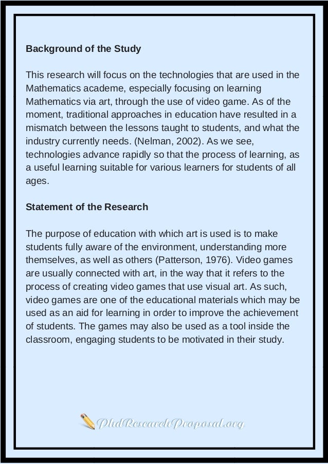 Sample research proposal phd mathematics