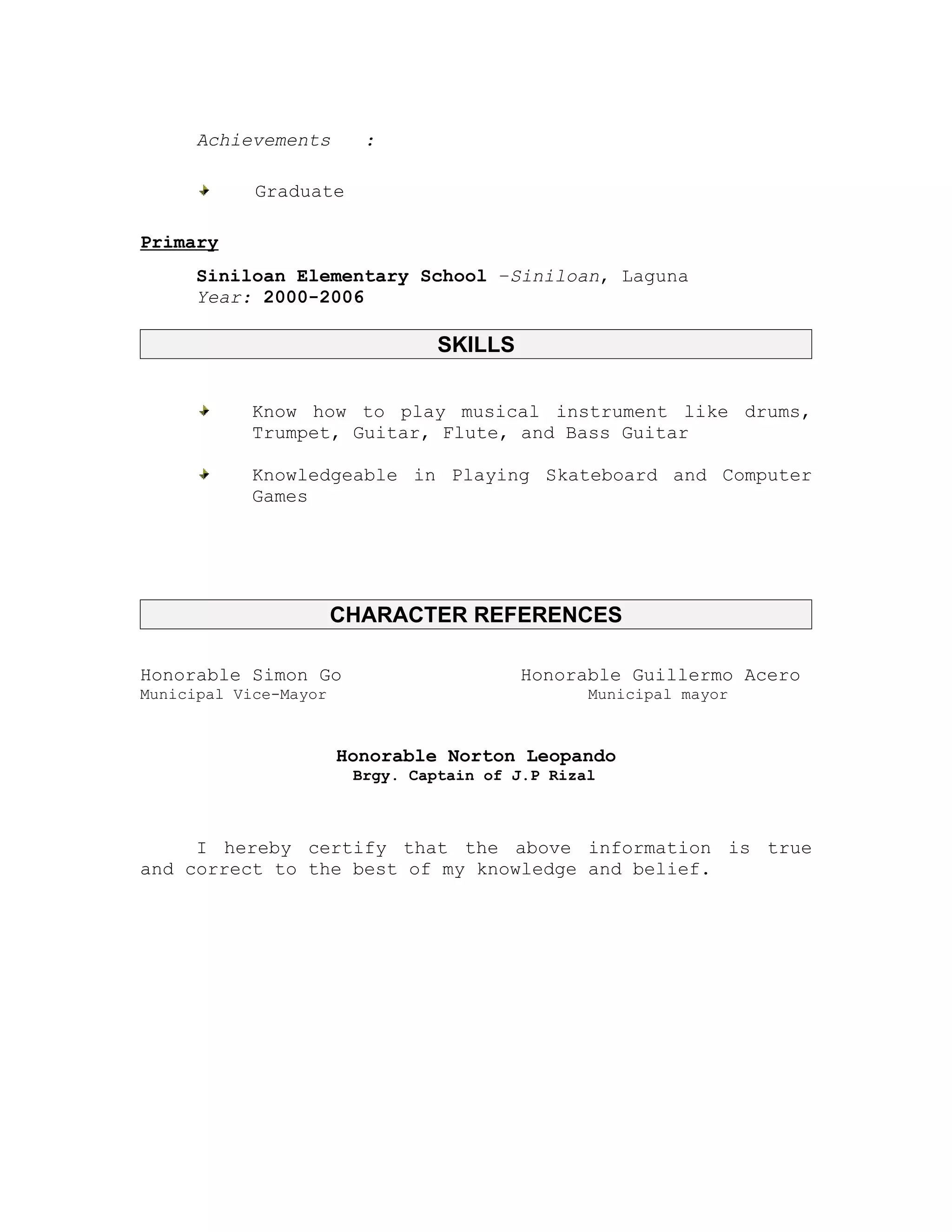 Sample Resume PDF - Sample Resume 2 2048 