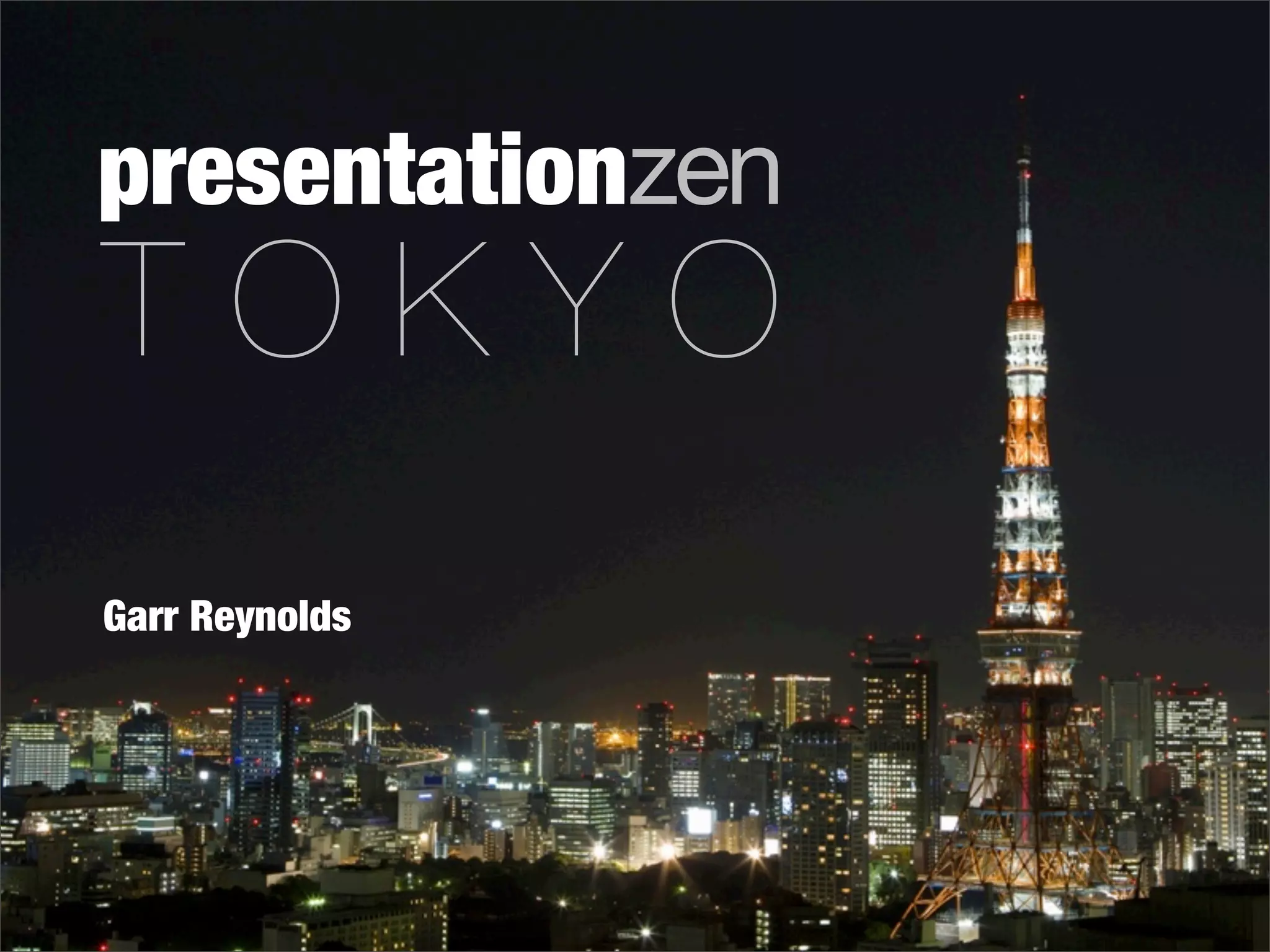 Sample slides by Garr Reynolds