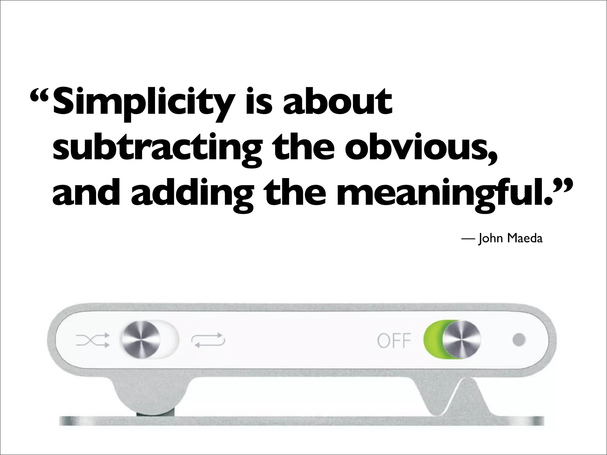 Sample slides by Garr Reynolds