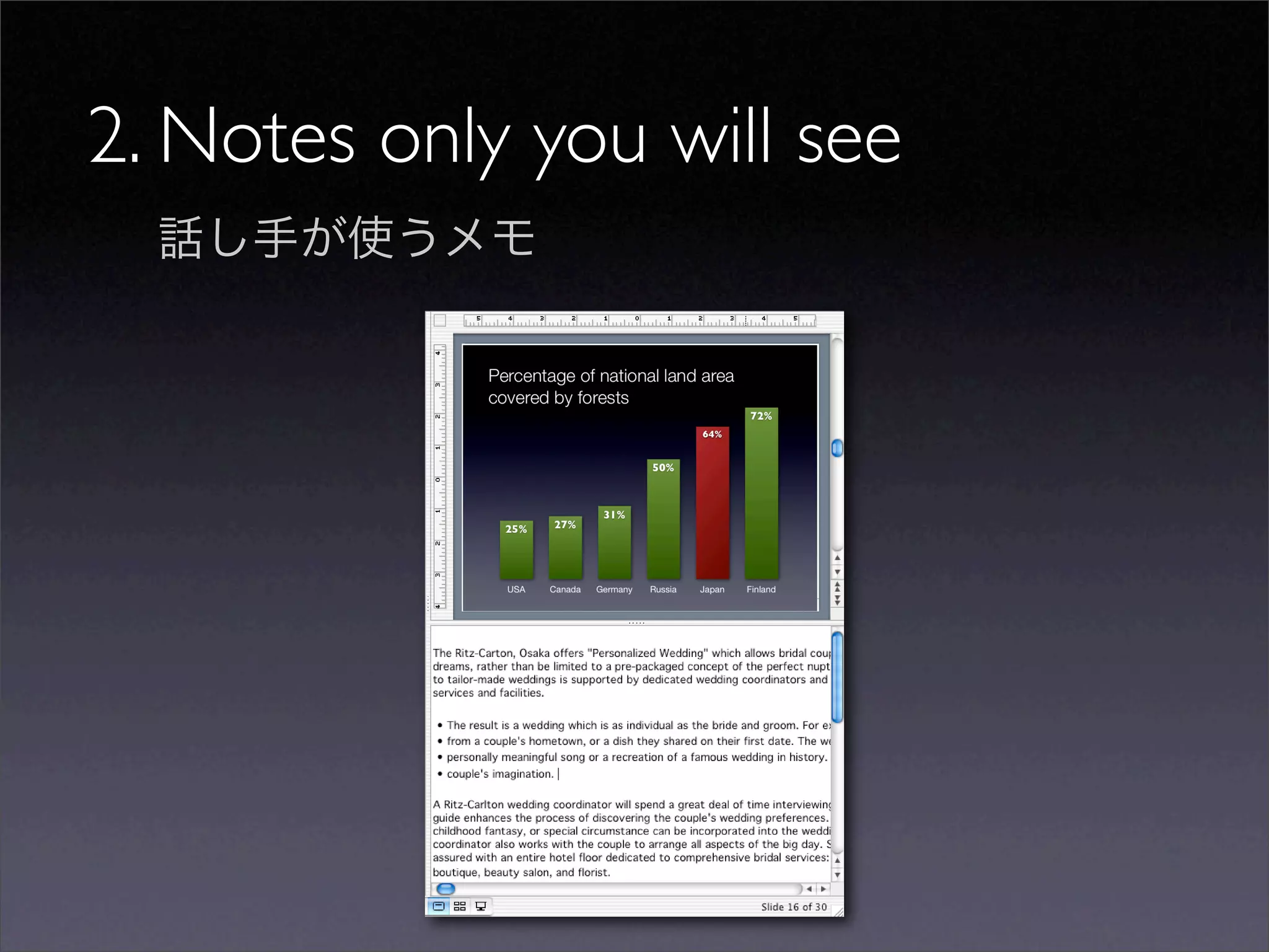 Sample slides by Garr Reynolds