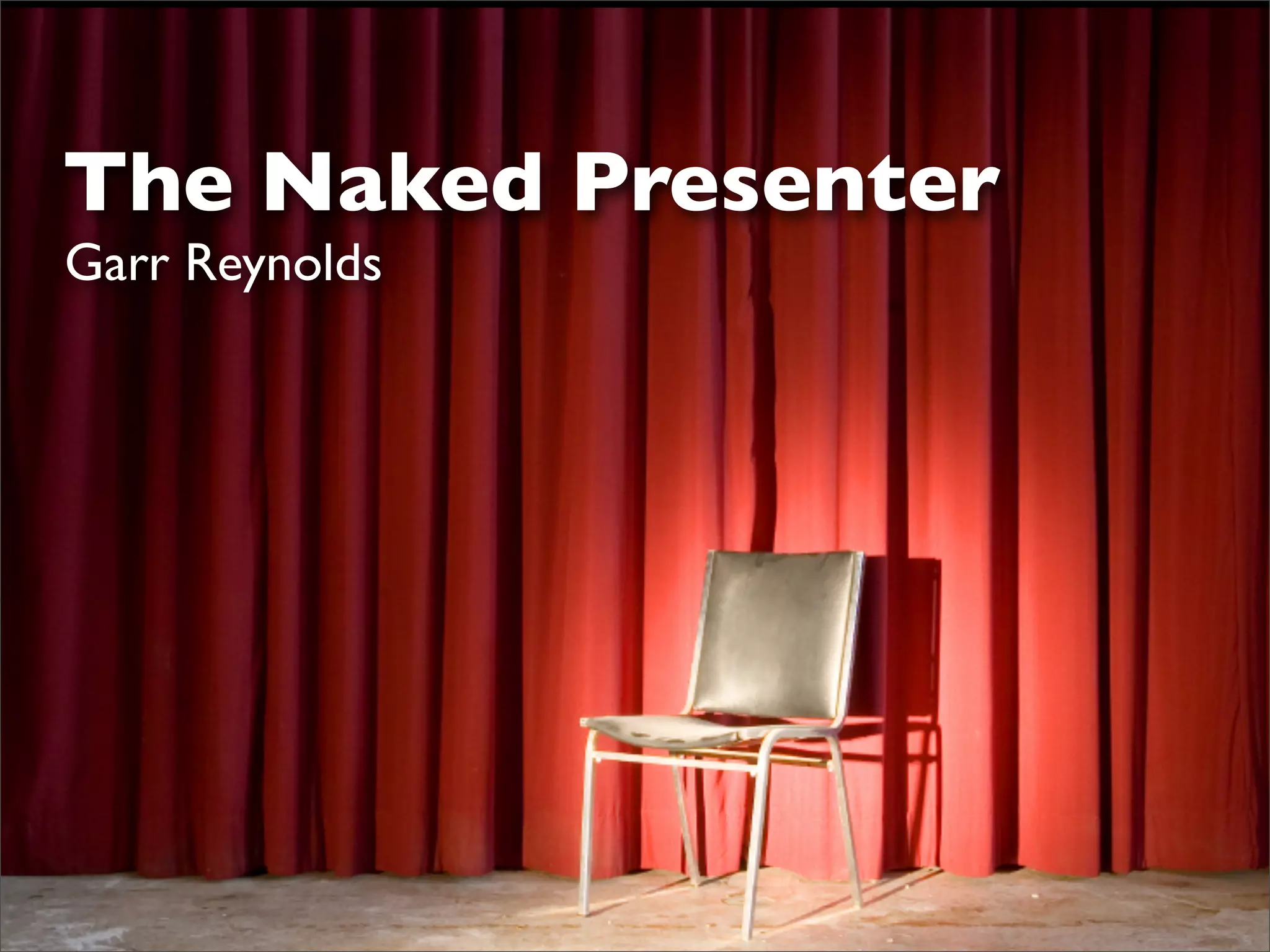 Sample slides by Garr Reynolds