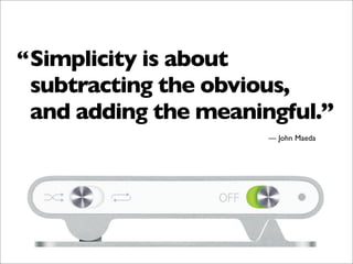 Sample slides by Garr Reynolds