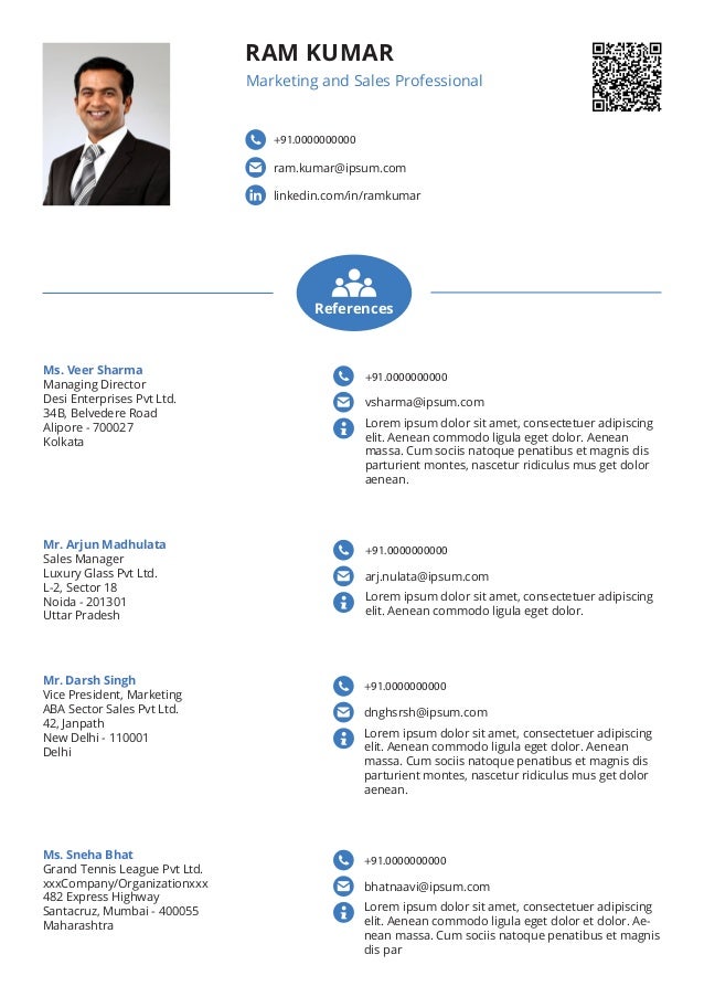 Sample smart and balanced resume Format