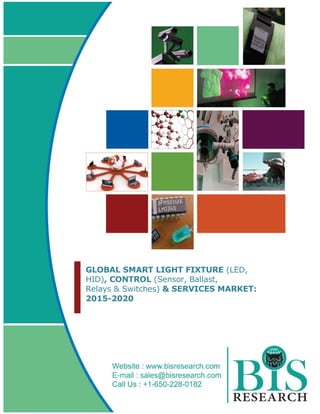 GLOBAL SMART LIGHT FIXTURE (LED,
HID), CONTROL (Sensor, Ballast,
Relays & Switches) & SERVICES MARKET:
2015-2020
 