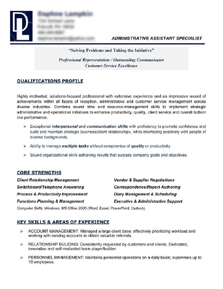 resume example 1 presentation resumes
