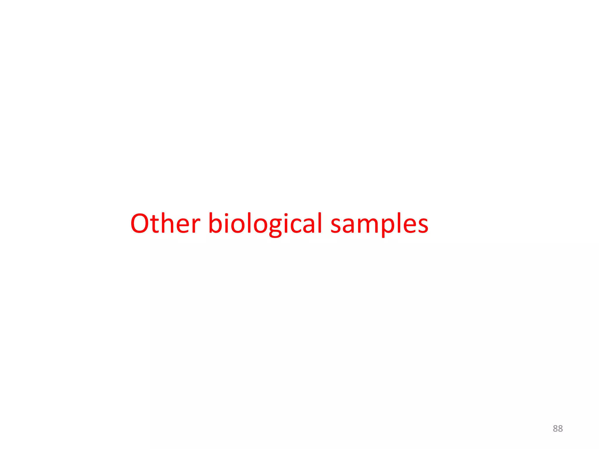 88
Other biological samples
 