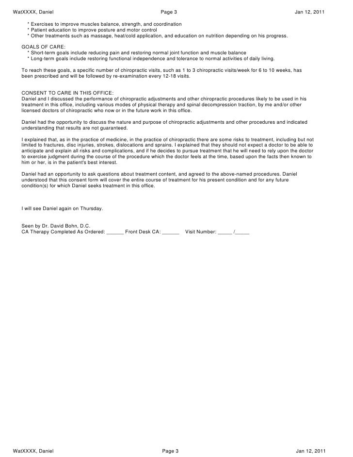 medical progress note sample