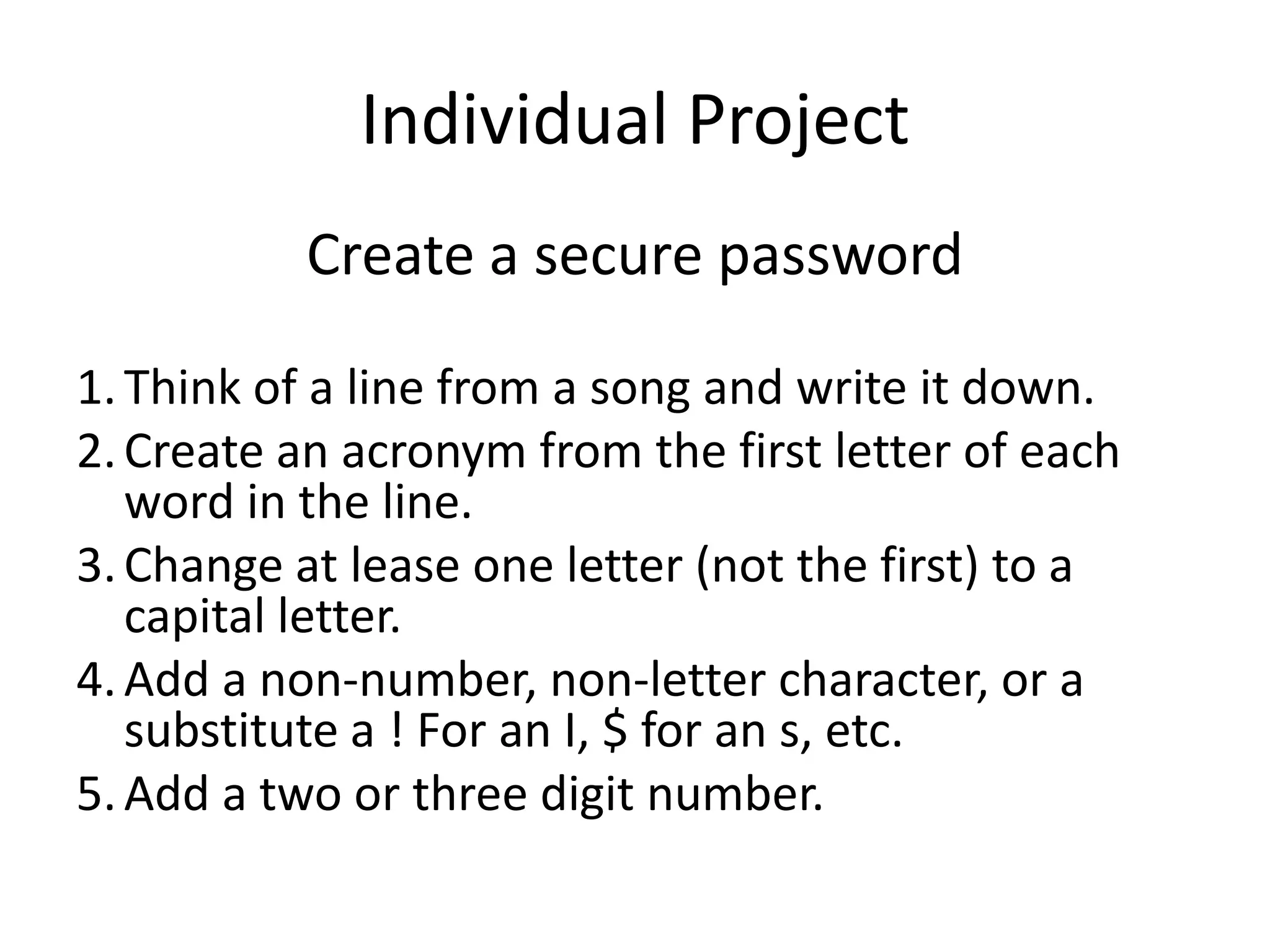 Password Security