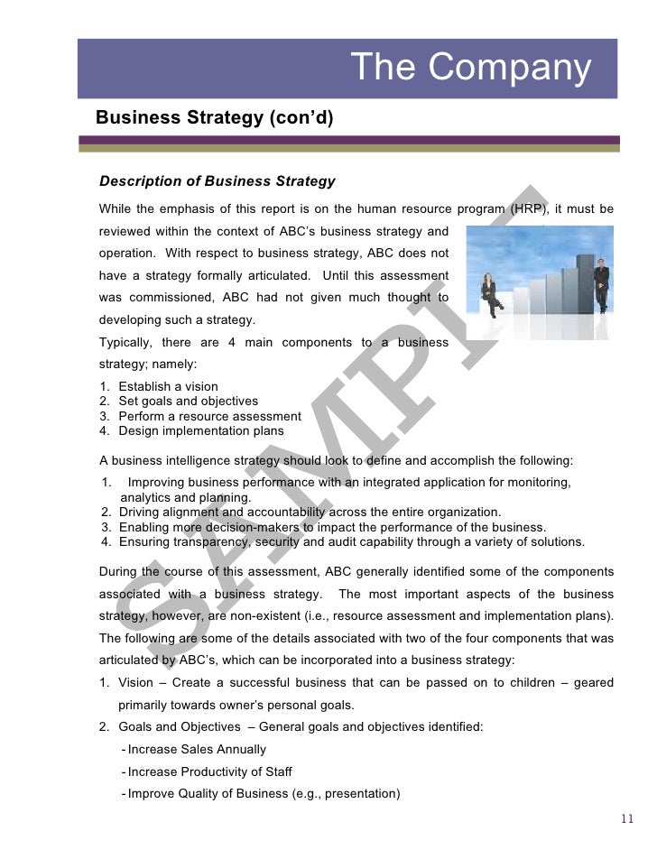 Company Assessment Report Sample