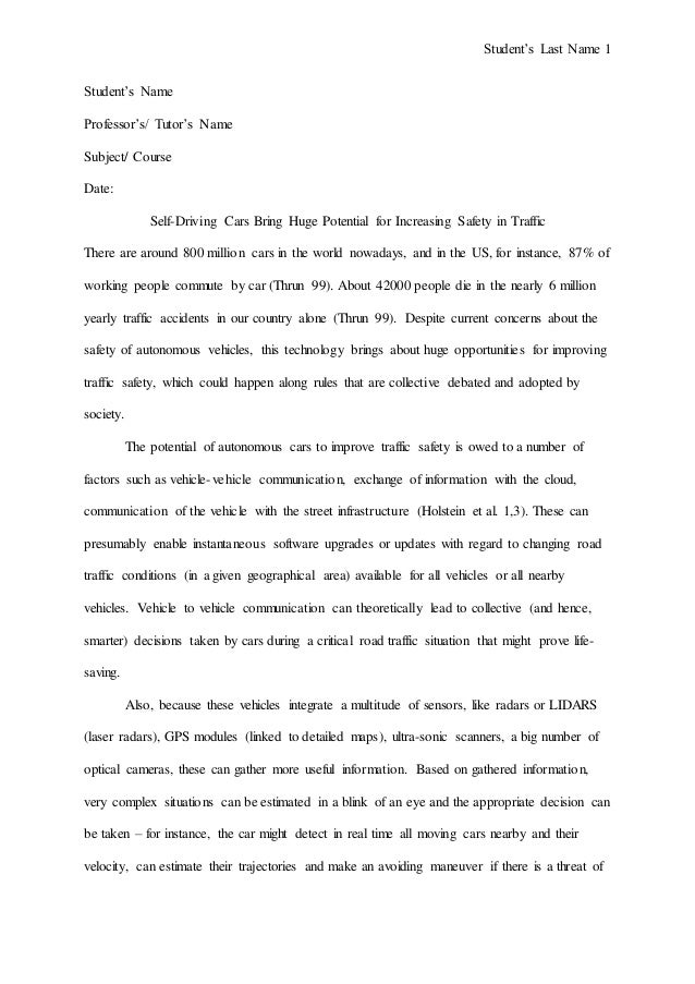 Cars and their enemies essay