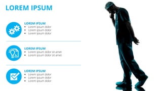 LOREM IPSUM
LOREM IPSUM
 Lorem ipsum dolor
 Lorem ipsum dolor
 Lorem ipsum dolor
LOREM IPSUM
 Lorem ipsum dolor sit amet
 Lorem ipsum dolor sit amet
LOREM IPSUM
 Lorem ipsum dolor
 Lorem ipsum dolor
 Lorem ipsum dolor
 