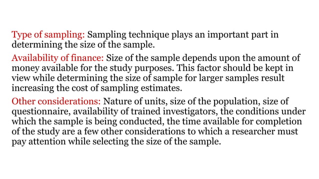 Sample and effect size | PPT