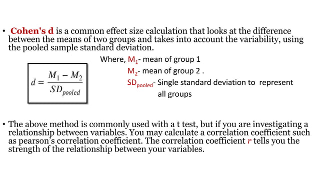 Sample and effect size | PPT